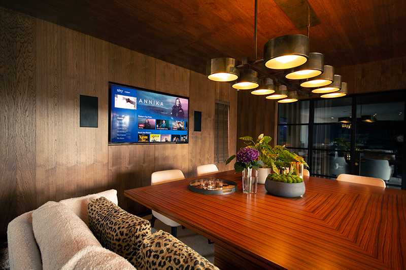 Smart home technology fits perfectly into the interior design Smart home technology fits perfectly into the interior design