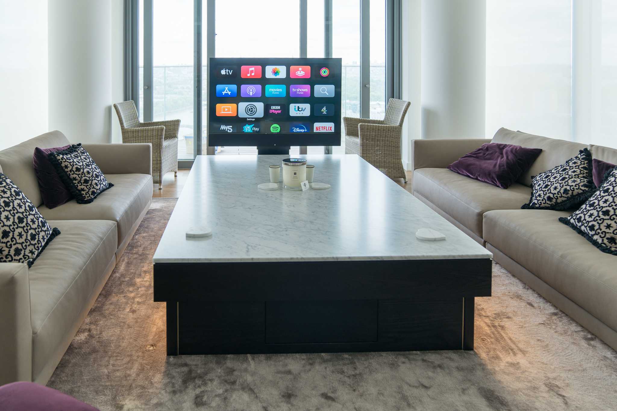 Bespoke Coffee table with motorised TV lift installed and designed by Modal AV Bespoke Coffee table with motorised TV lift installed and designed by Modal AV