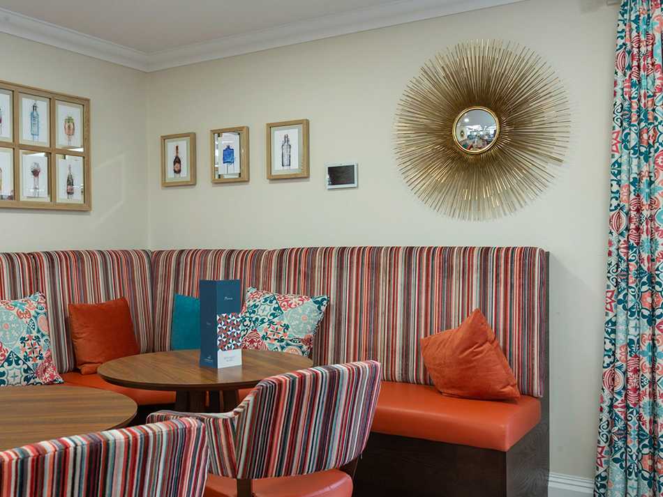 Touch screens are integrated into the interior design of the rooms Touch screens are integrated into the interior design of the rooms