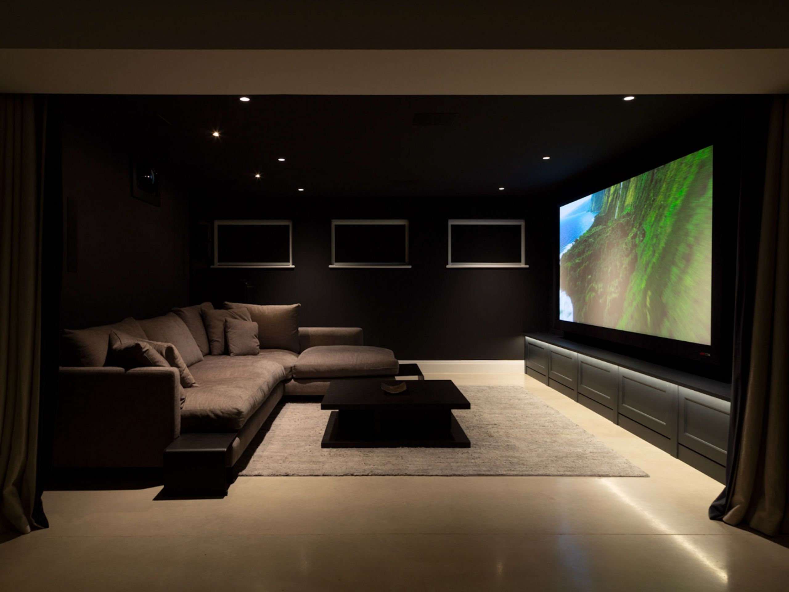 Dolby Atmos 5.2.4 immersive surround sound from hidden speakers