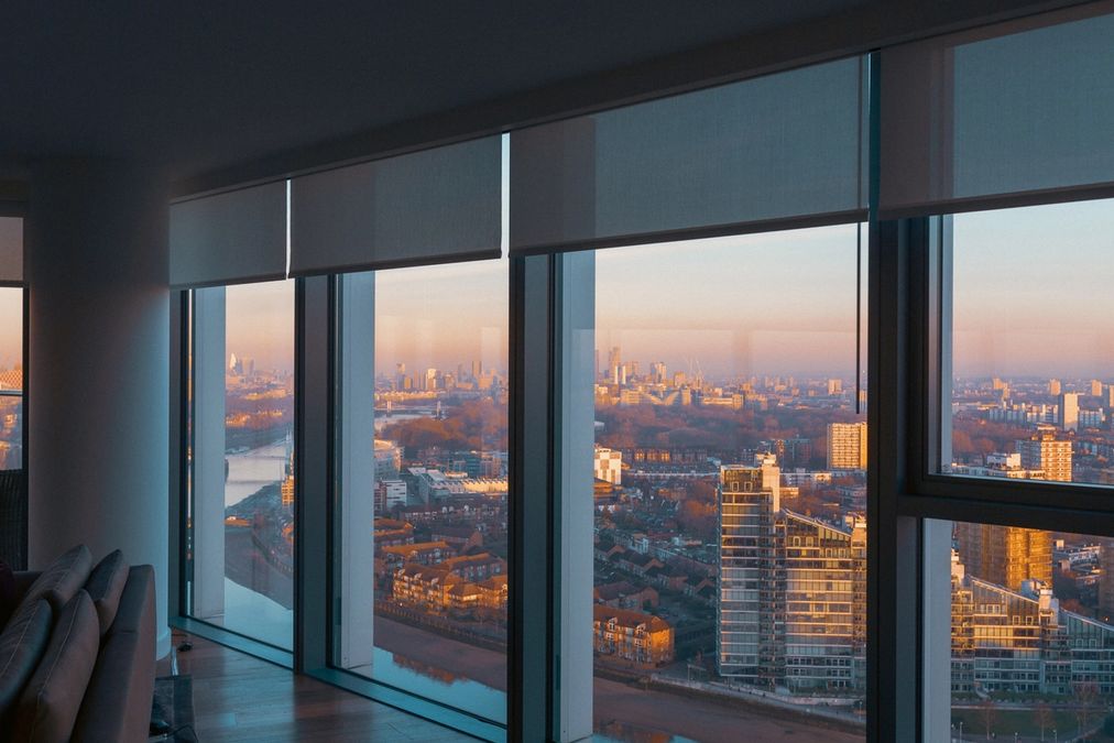 Lutron Savoia blinds controlled from Crestron Home home automation by Modal AV Lutron Savoia blinds controlled from Crestron Home home automation by Modal AV