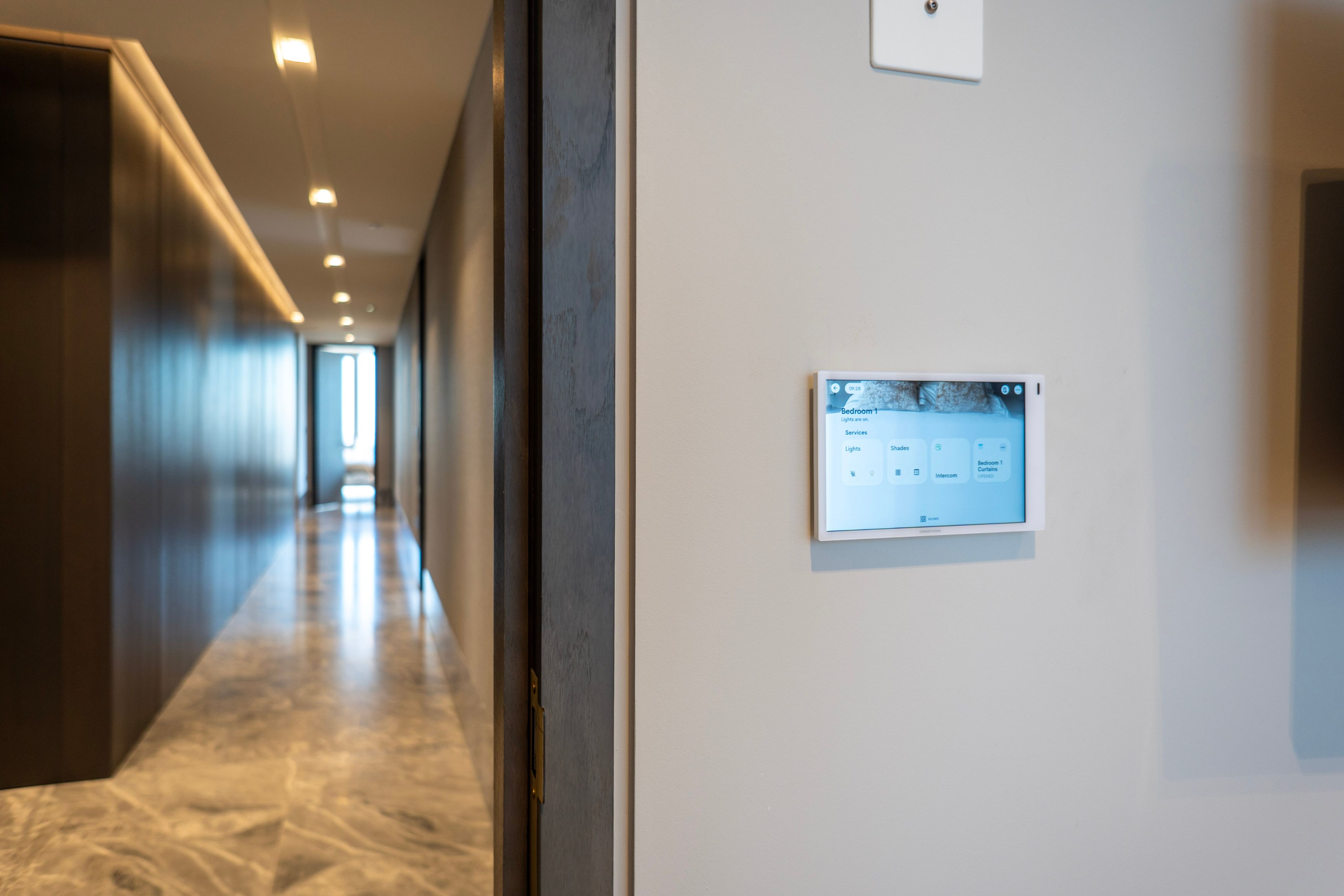 Professional smart home installation showcasing Crestron Home automation system integration in luxury London residence