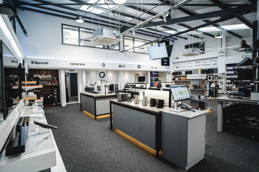 Automated smart lighting control in store controls over 40 lighting circuits Automated smart lighting control in store controls over 40 lighting circuits