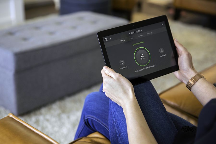 Intruder alarms and CCTV you can monitor anywhere via your smart home system Intruder alarms and CCTV you can monitor anywhere via your smart home system