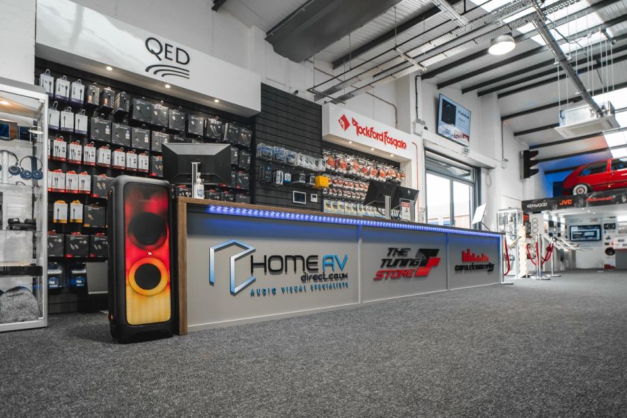 Retail store with Control4 automation system installed by Modal AV Retail store with Control4 automation system installed by Modal AV