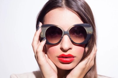 closeup portrait with glasses