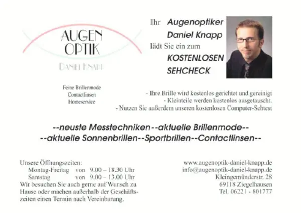 Augenoptiker Daniel Knapp