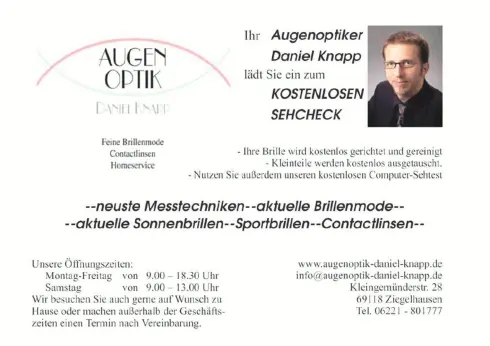 Augenoptiker Daniel Knapp