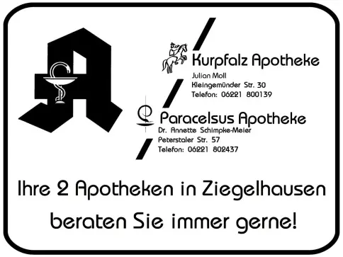 Apotheken in Ziegelhausen