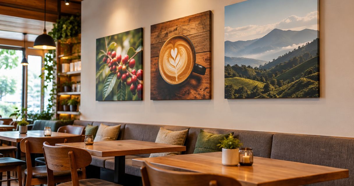 Canvas prints for restaurants and cafes