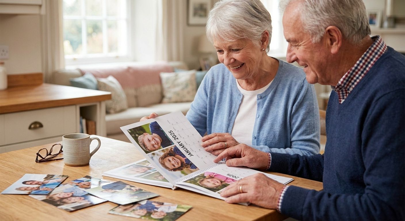 Personalised calendars for grandparents