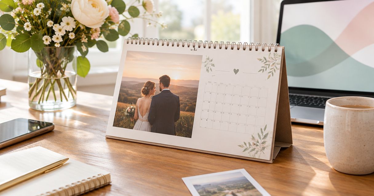 Personalised 2027 calendars for wedding countdowns