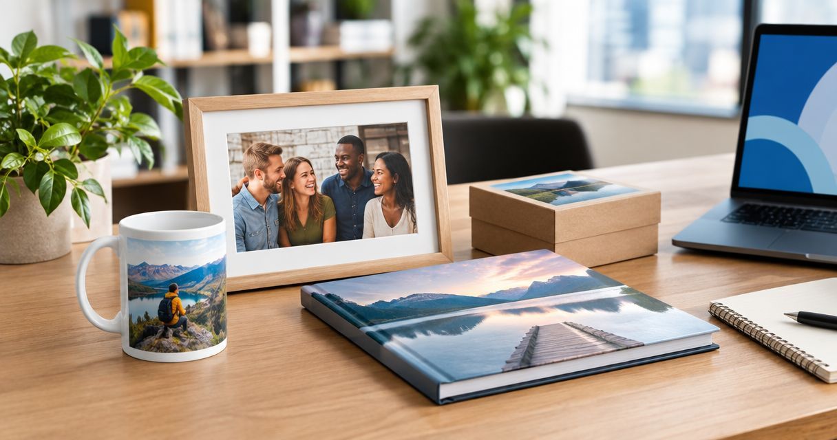 Personalised photo gifts for corporate client gifting