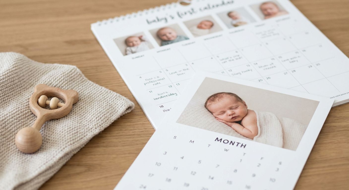 Best personalised calendars for baby's first year