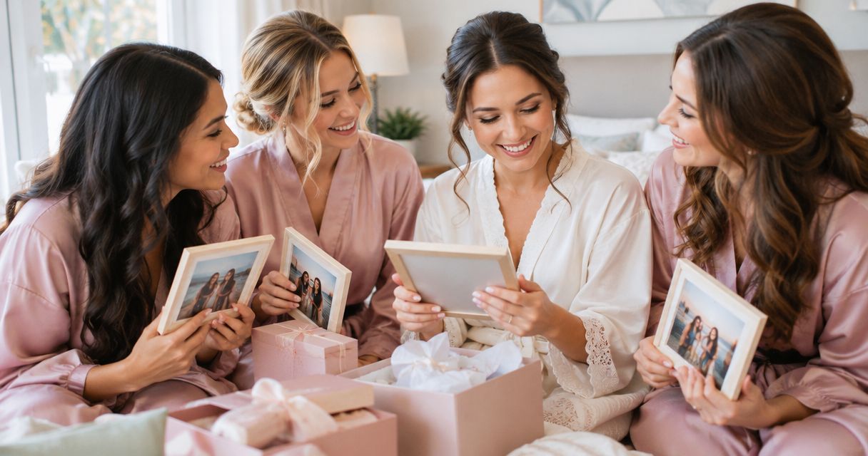Personalised photo gifts for bridesmaid proposals