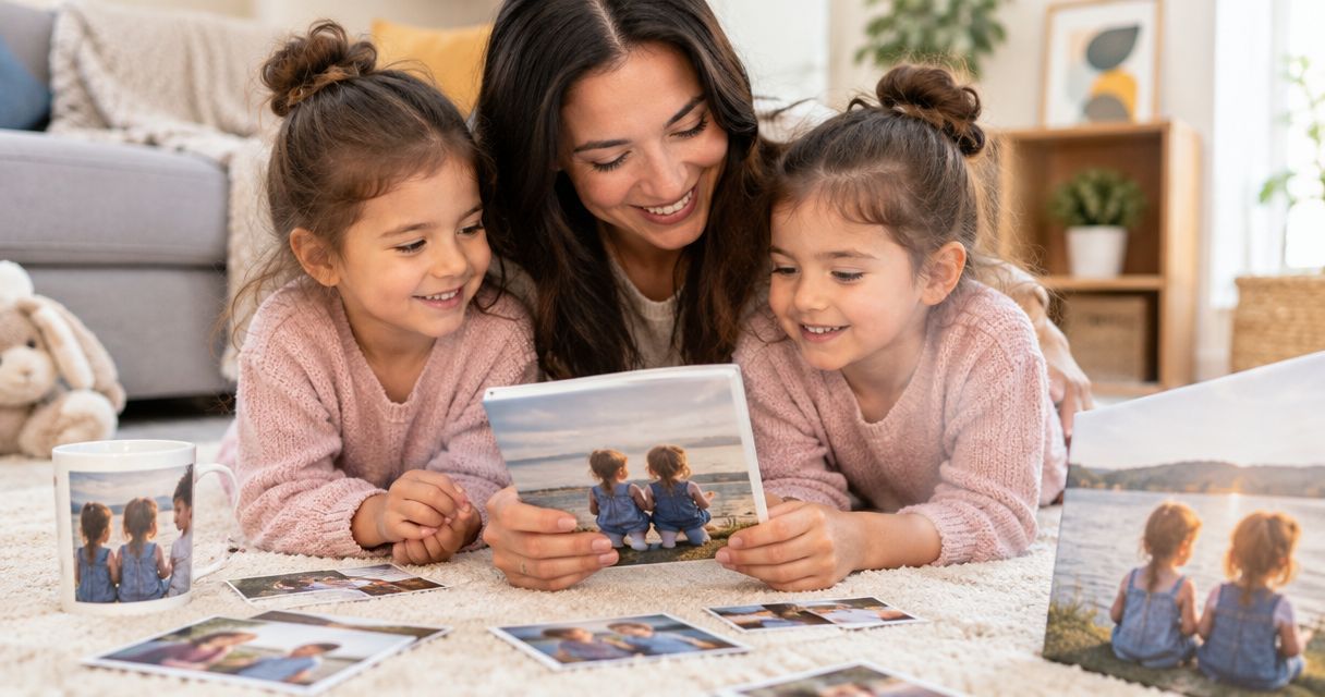 Personalised photo gifts for twins and multiples