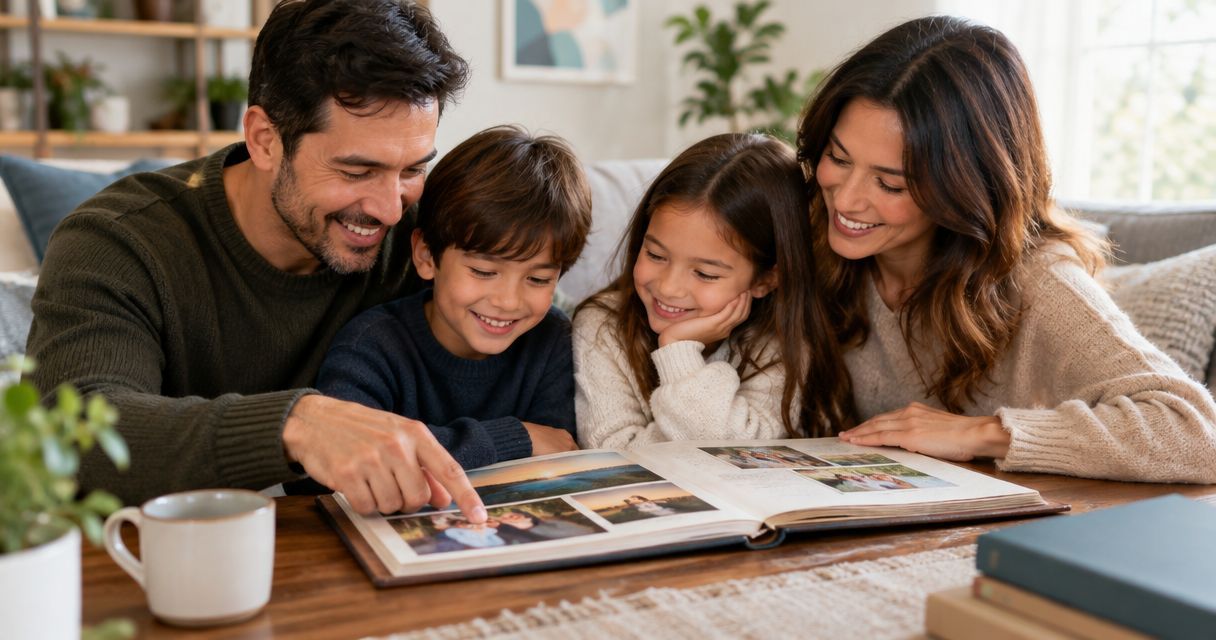 How to create a comforting family photo album