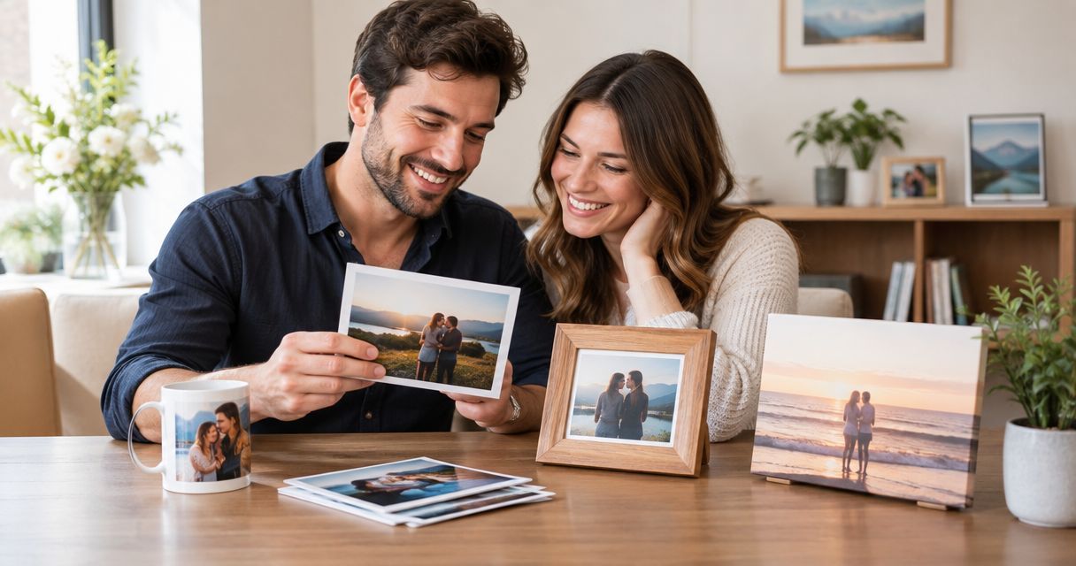 Personalised photo gifts for engagement parties