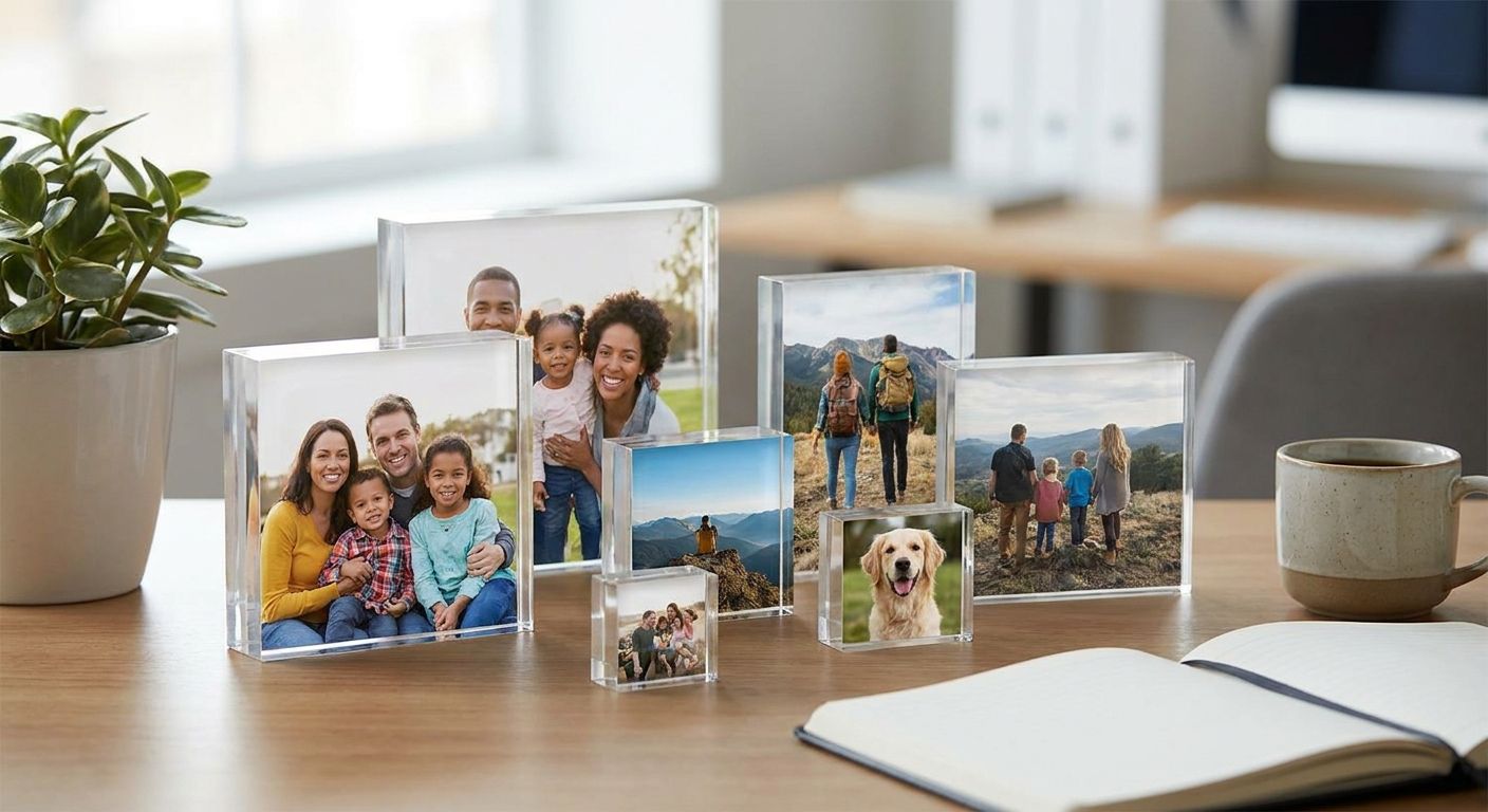 Best acrylic photo blocks for desk displays