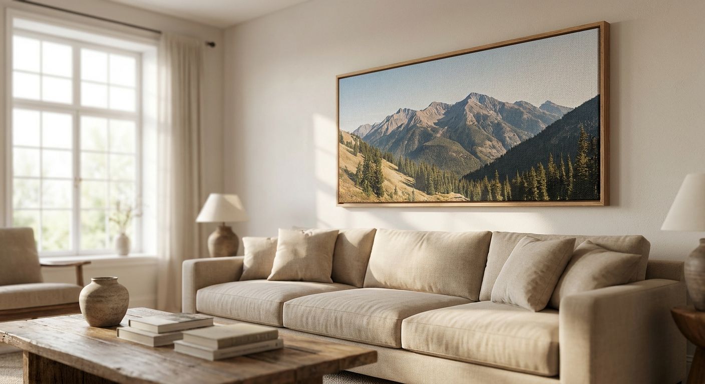 Best canvas photo prints for large living room walls
