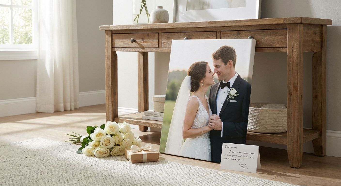 Canvas photo prints for anniversary gifts