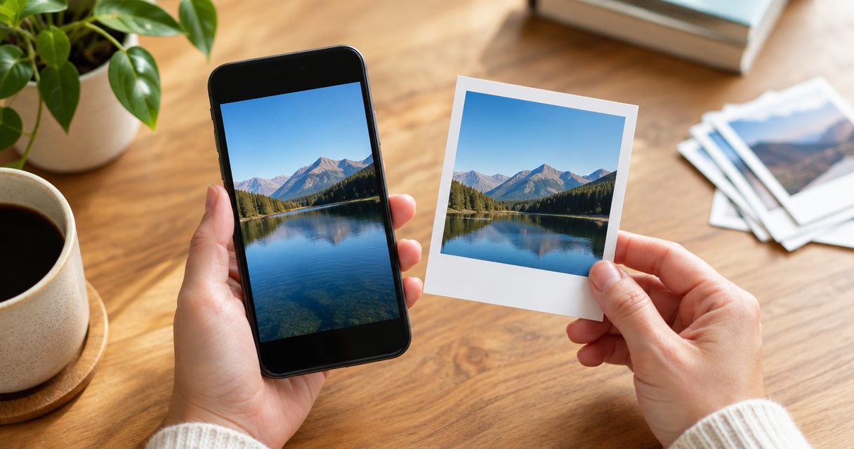 Can you turn a phone photo into a polaroid-style print?