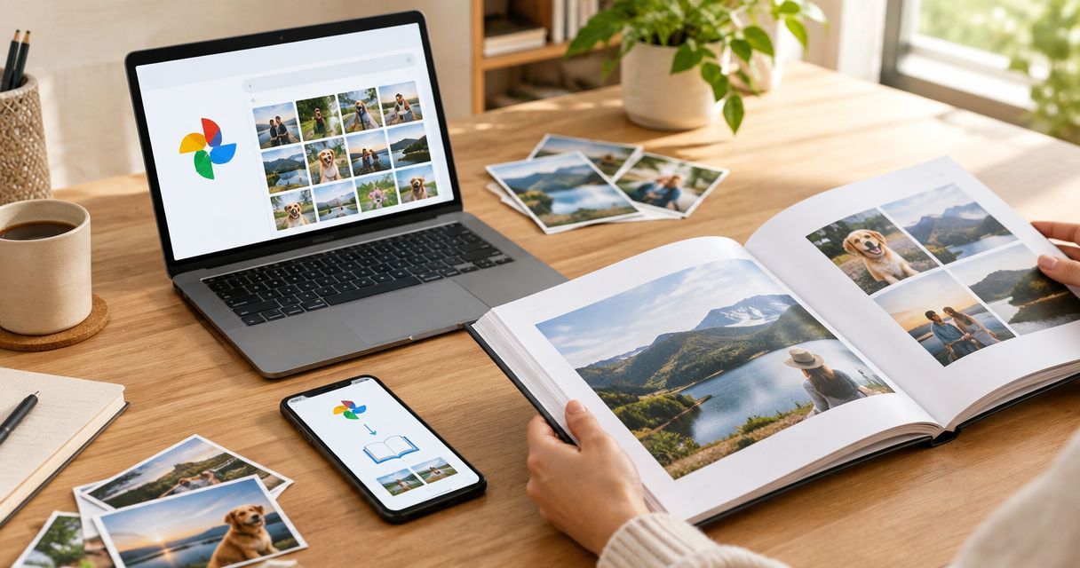 Google Photos to personalised photo book: complete 2026 workflow