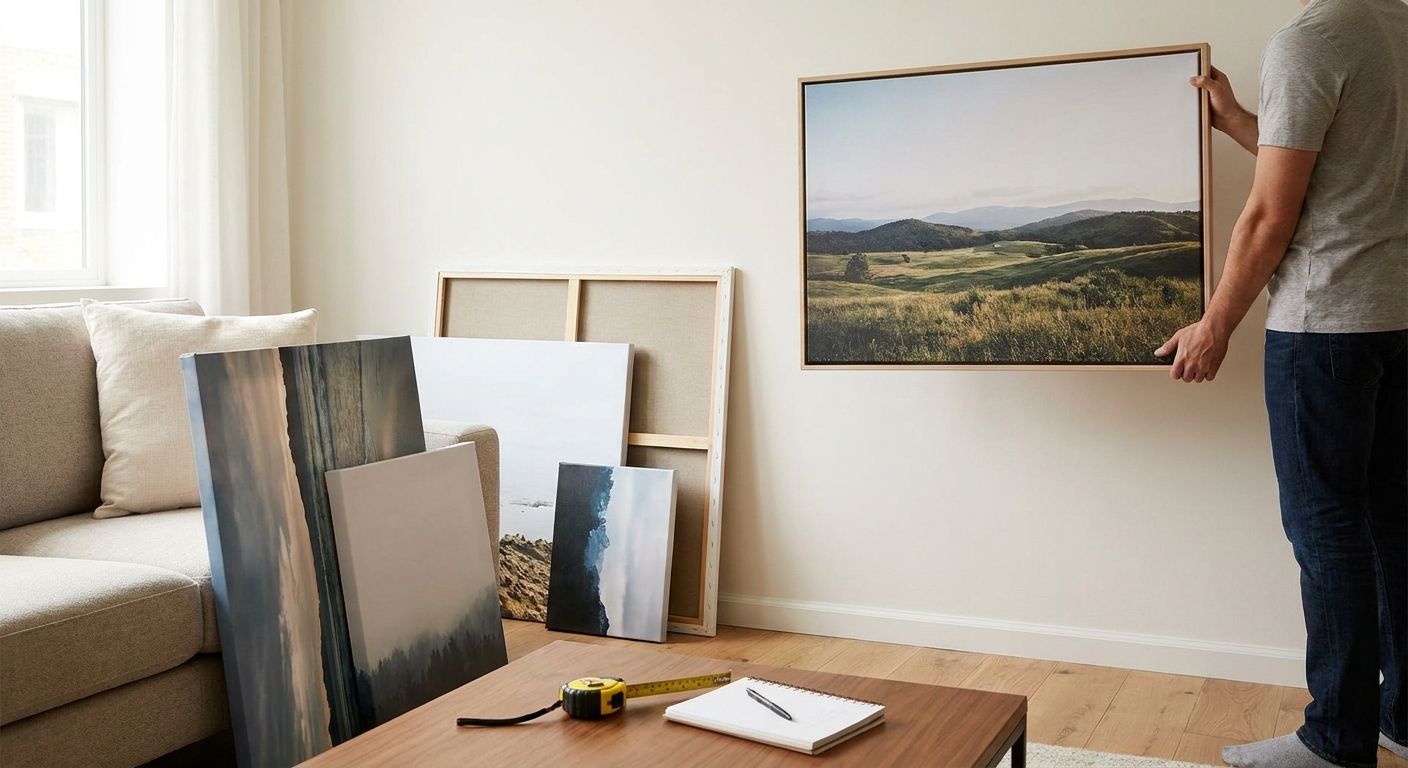How to choose the right canvas print size for your wall