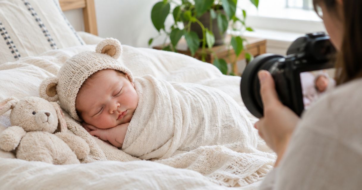 Newborn photography ideas you can try safely at home