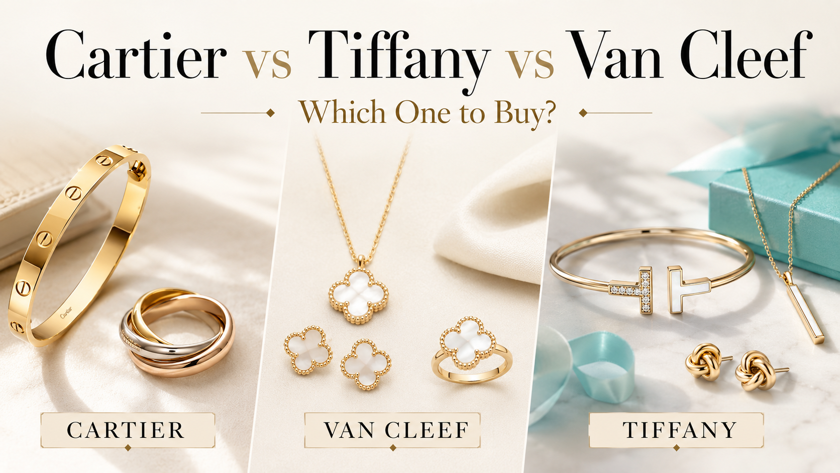 Cartier vs Tiffany vs Van Cleef: Which One Should You Buy?