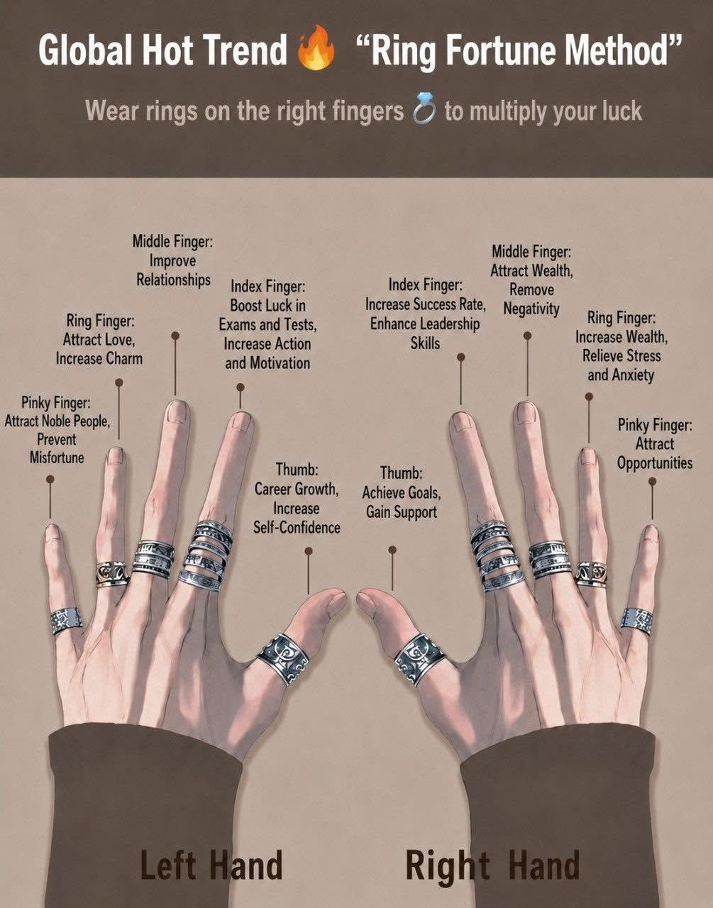 The Meaning of Rings on Each Finger by Julian Jewelry