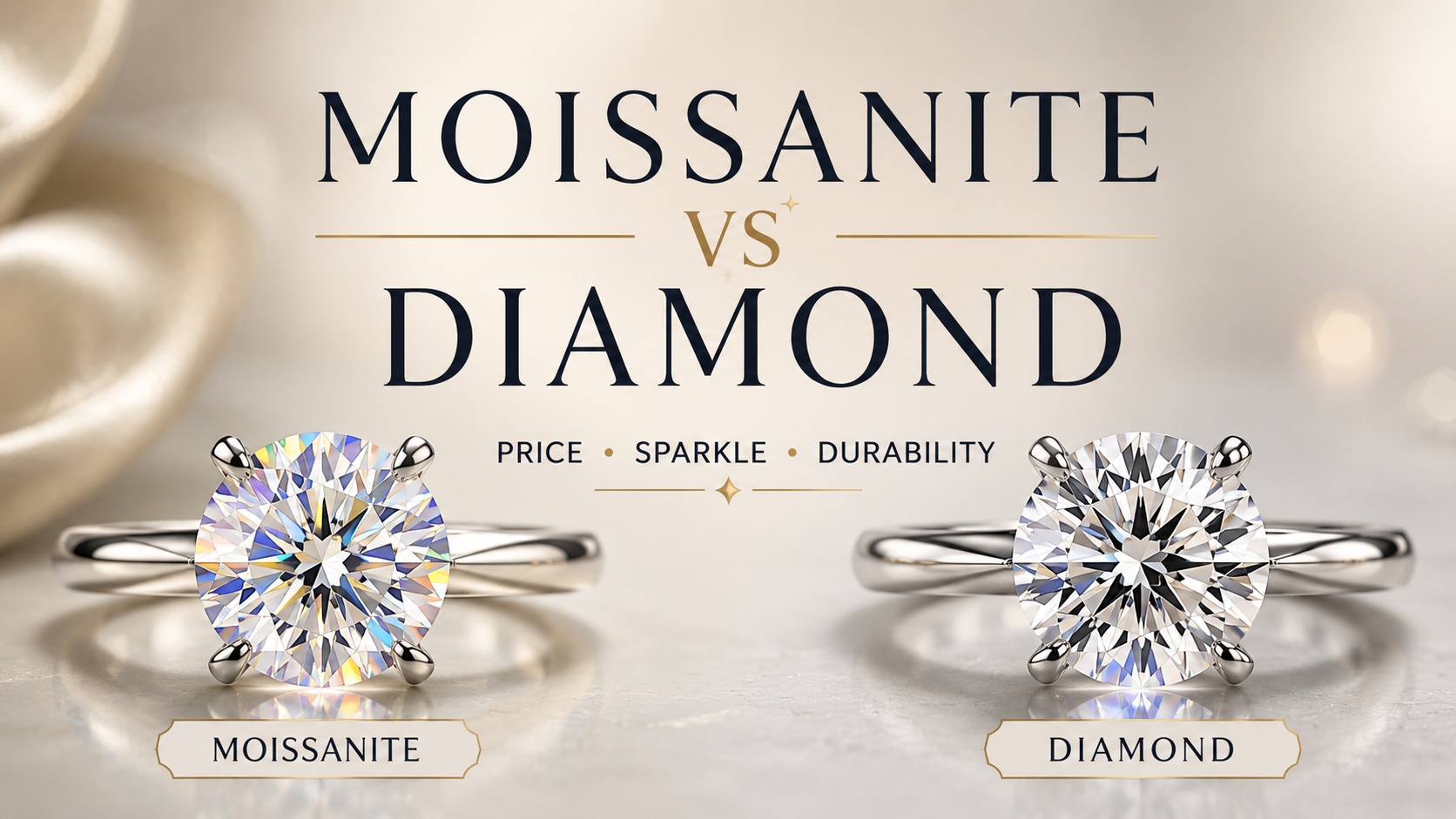 Moissanite vs Diamond: Price, Sparkle, Durability & Key Differences