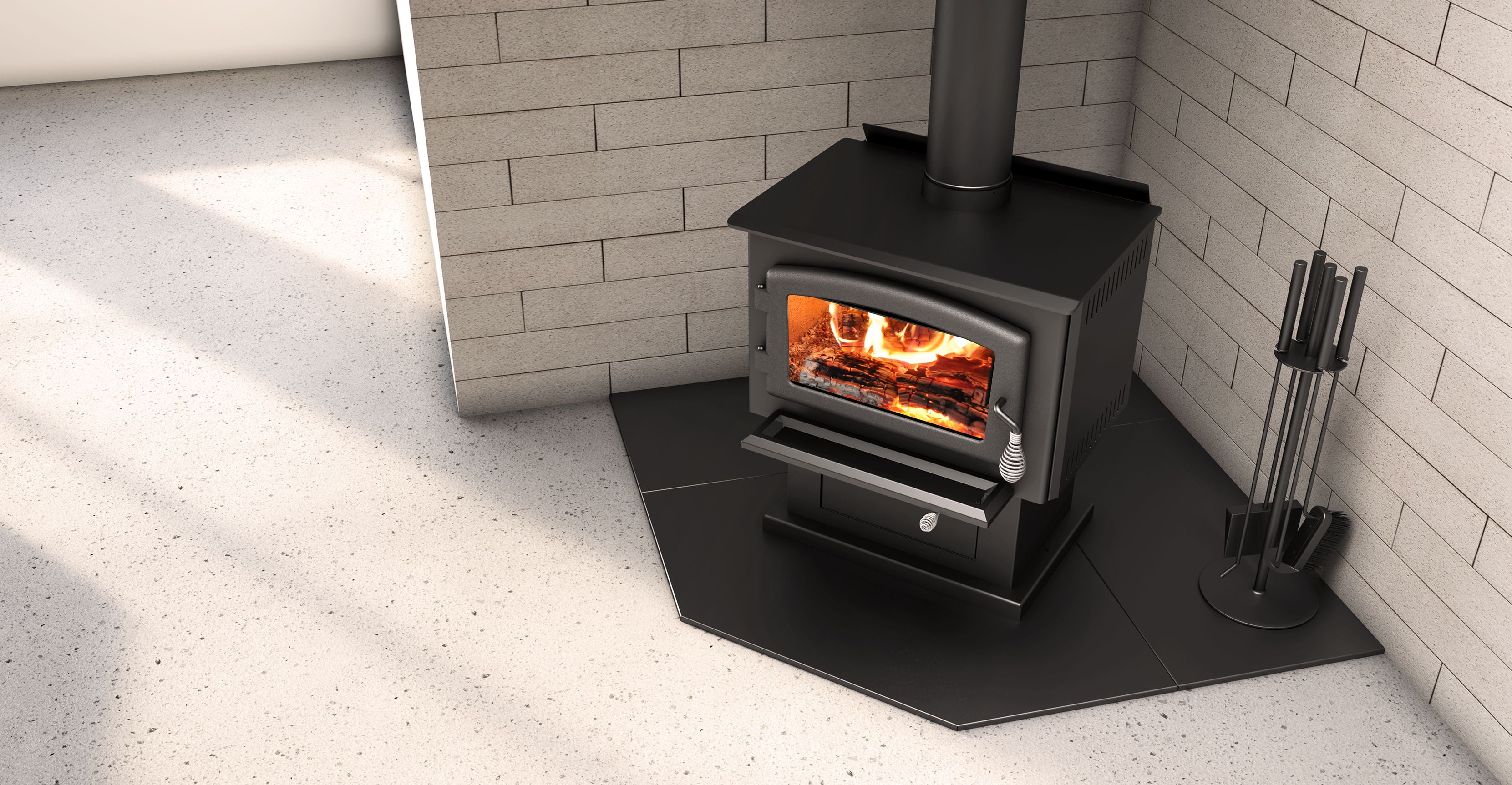 Why should I install my stove on a floor protection? 