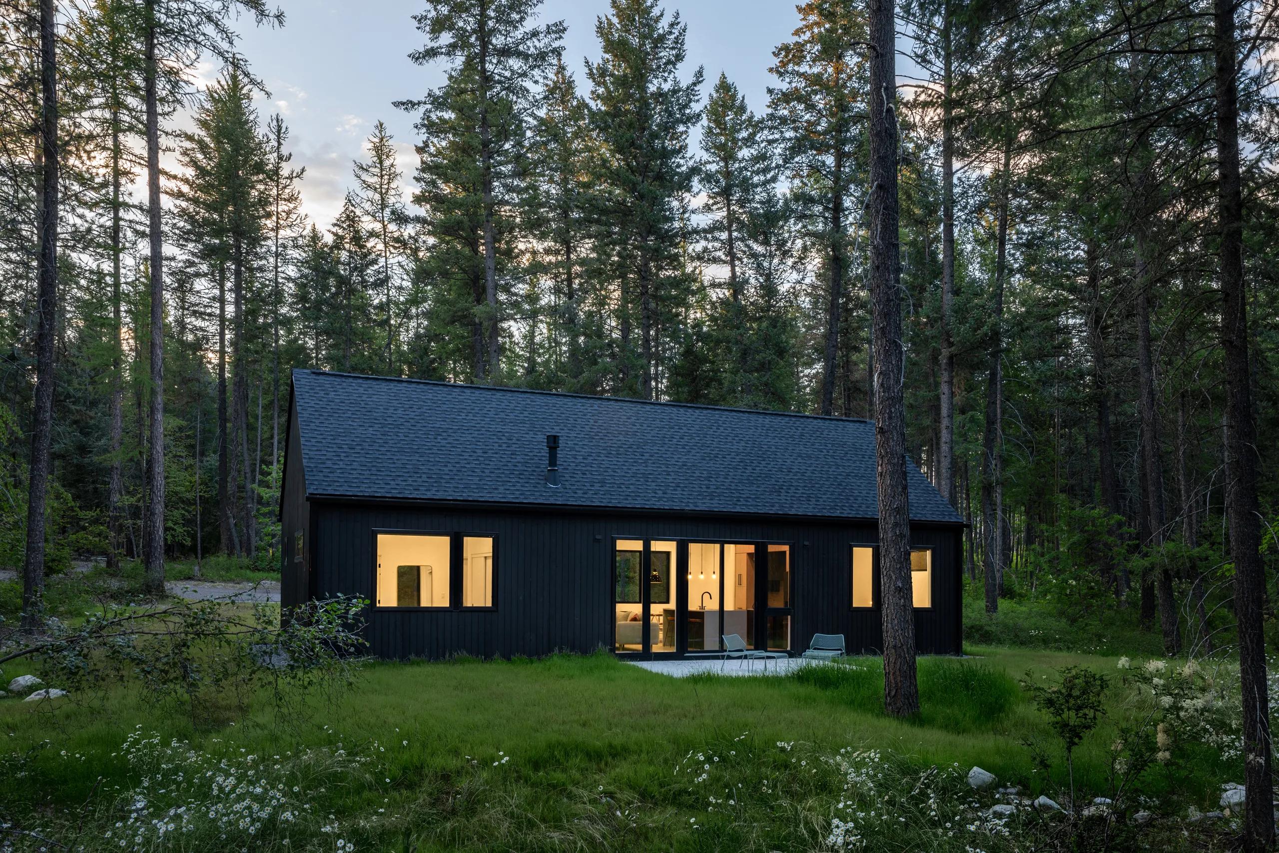 woodland cabin — columbia falls, mt