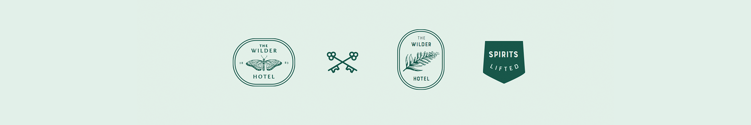 Simple illustrations for The Wilder Hotel.