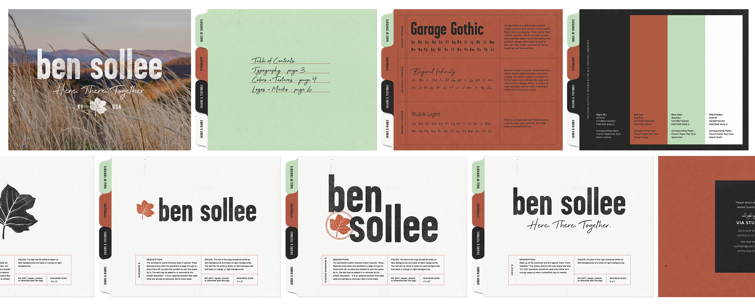 Brand guidelines for musician Ben Sollee.