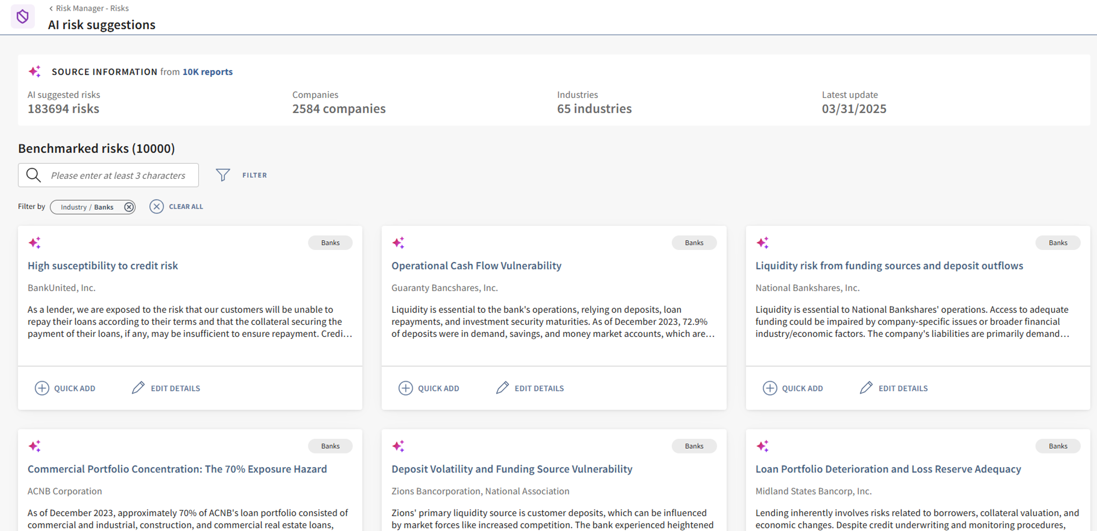 Centralize all risk management activities