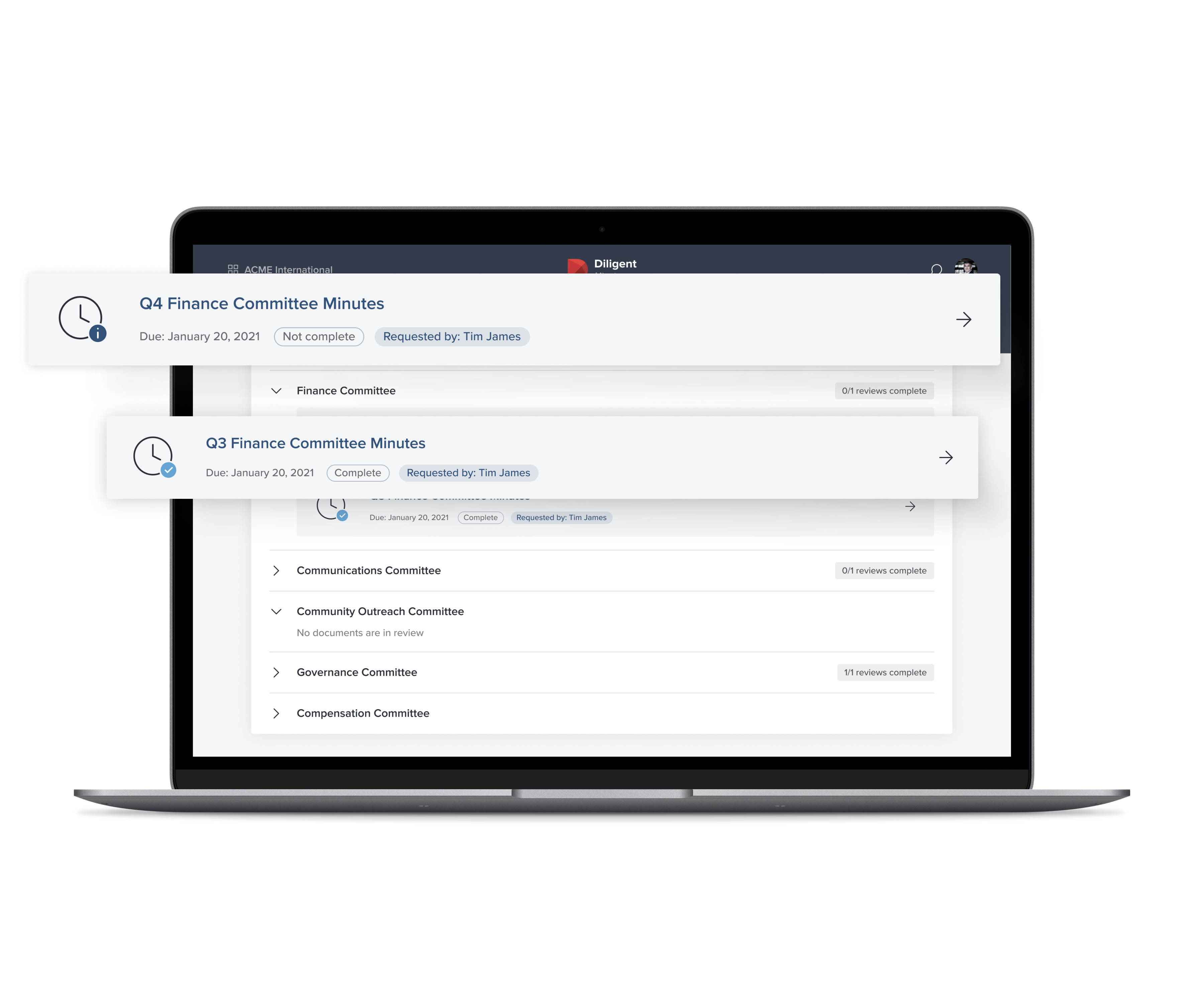 Secure board collaboration
