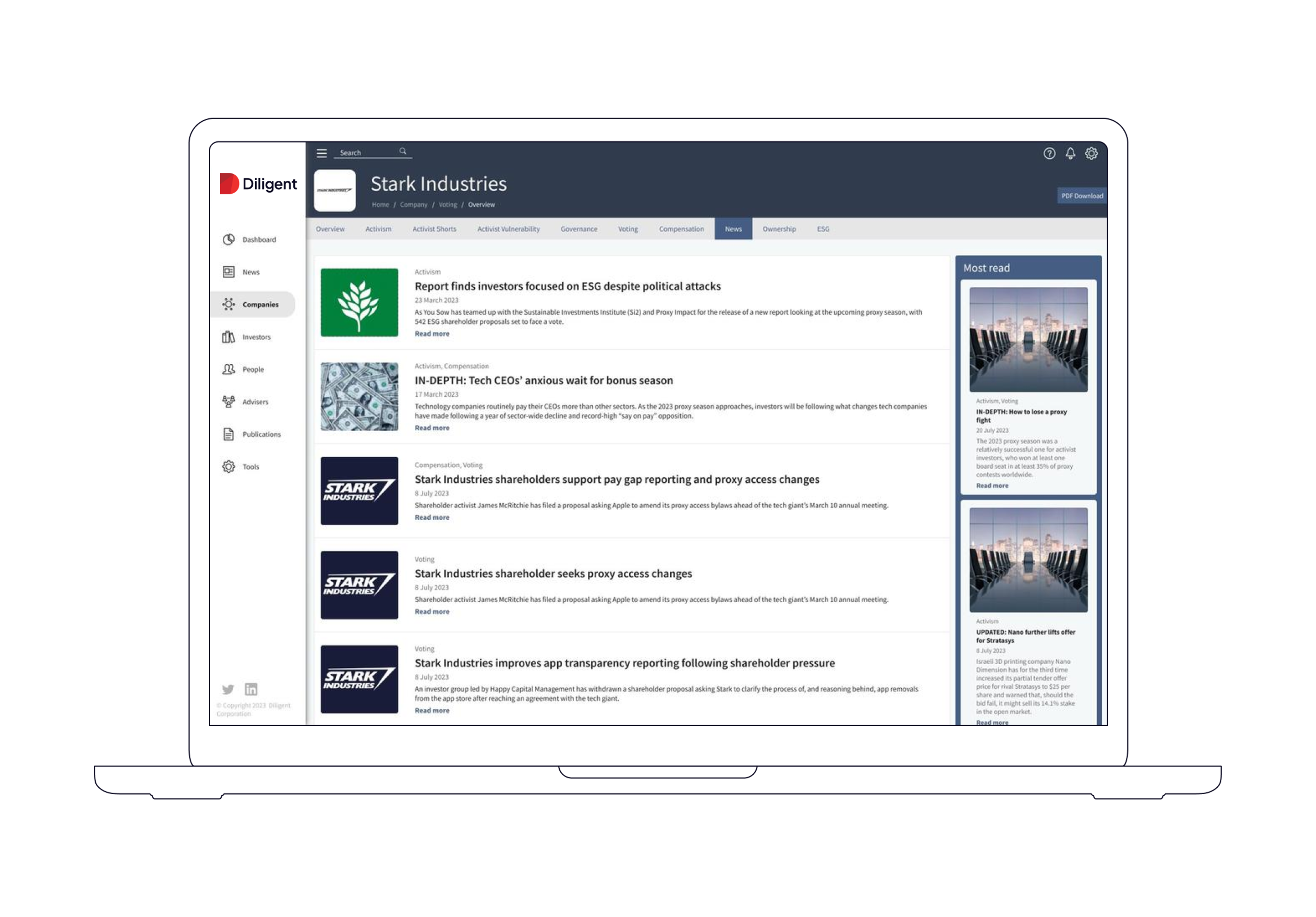 Leading editorial research