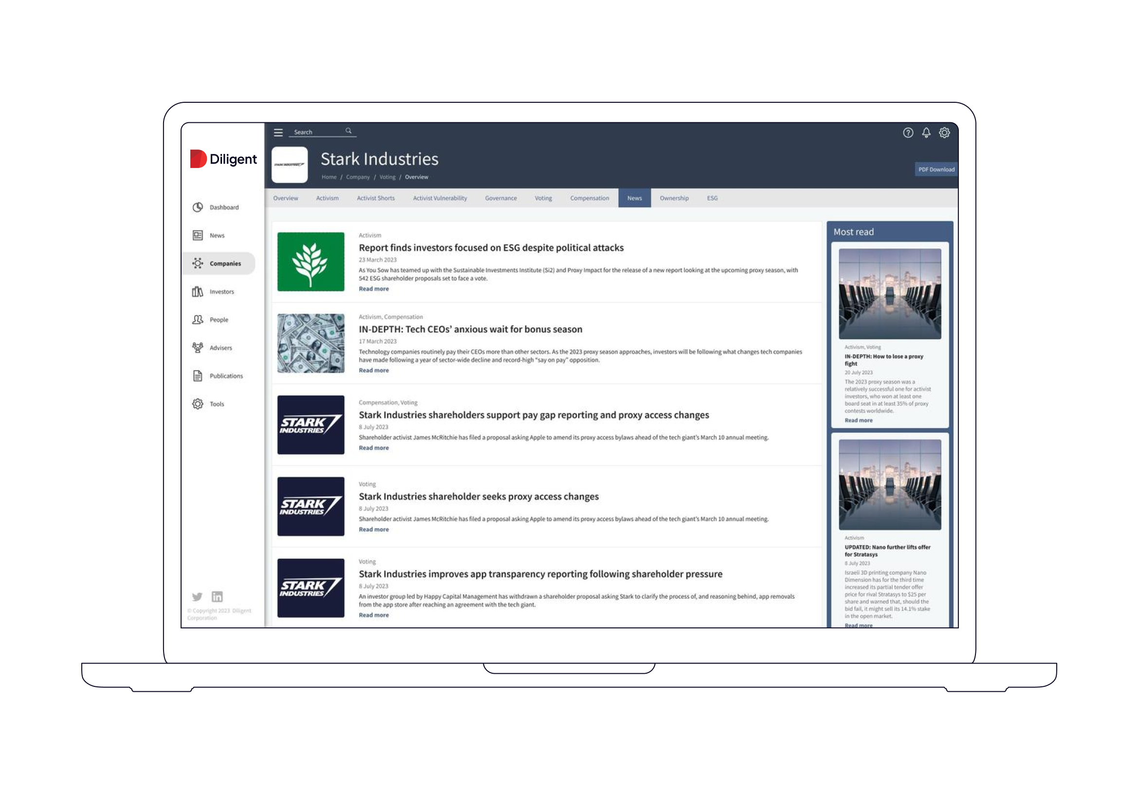 Leading editorial research