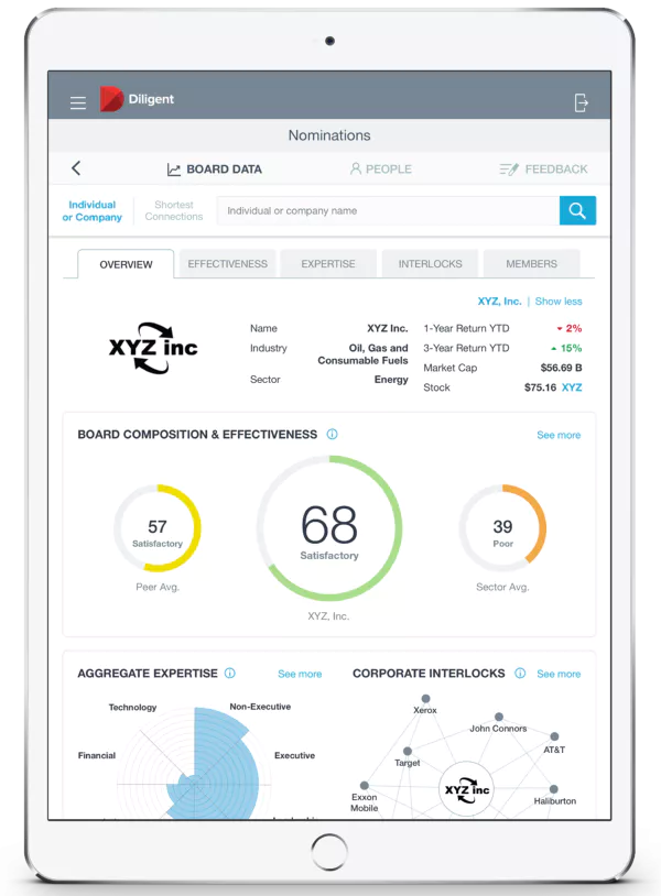 Diligent product illustration