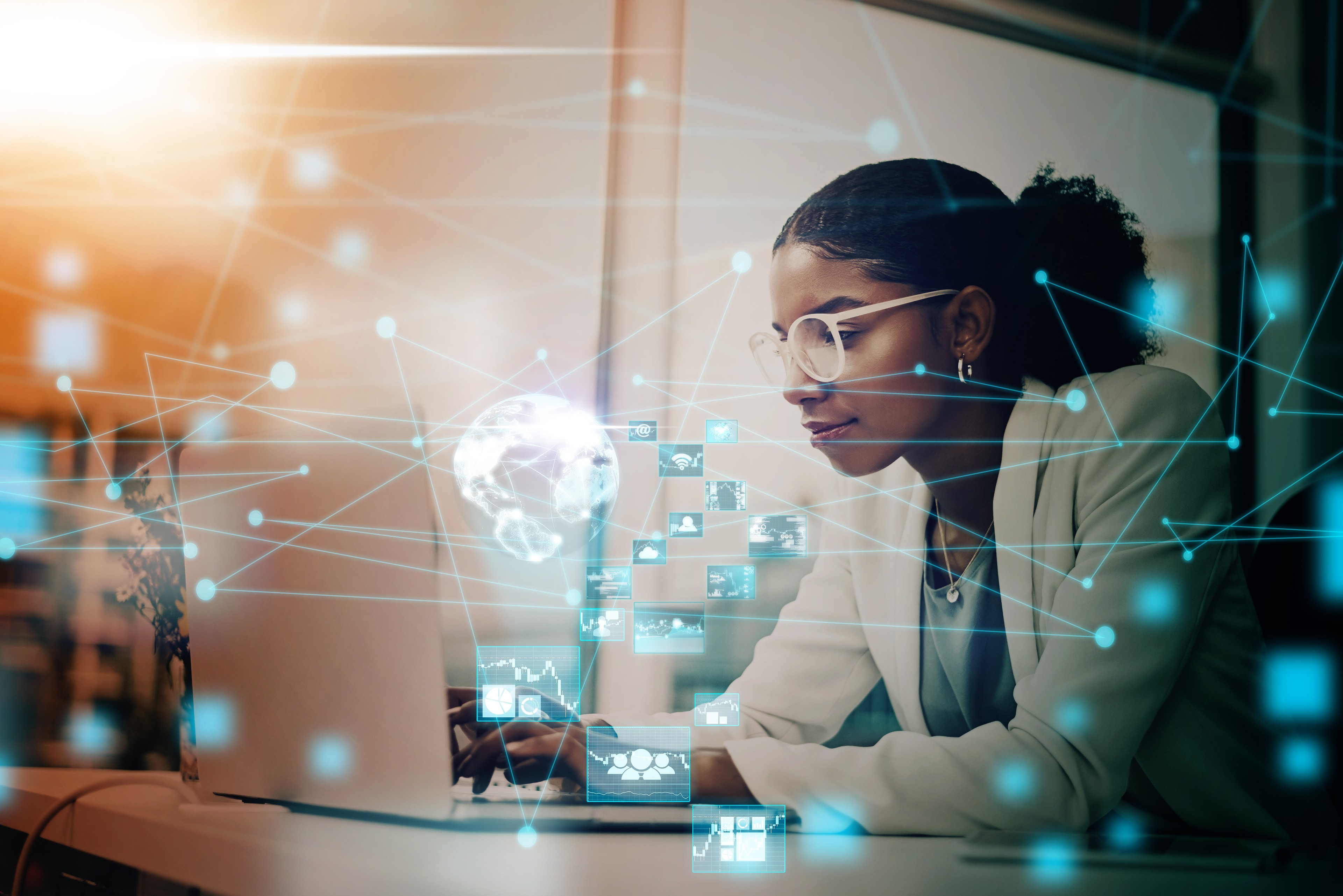 Two professionals looking forward to implementing Diligent AI Risk Essentials