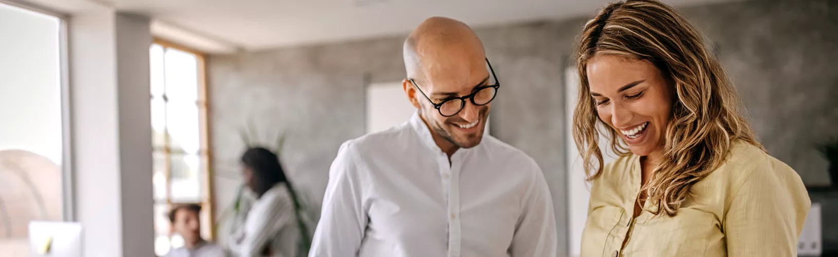 Colleagues discussing OCC third-party risk management.