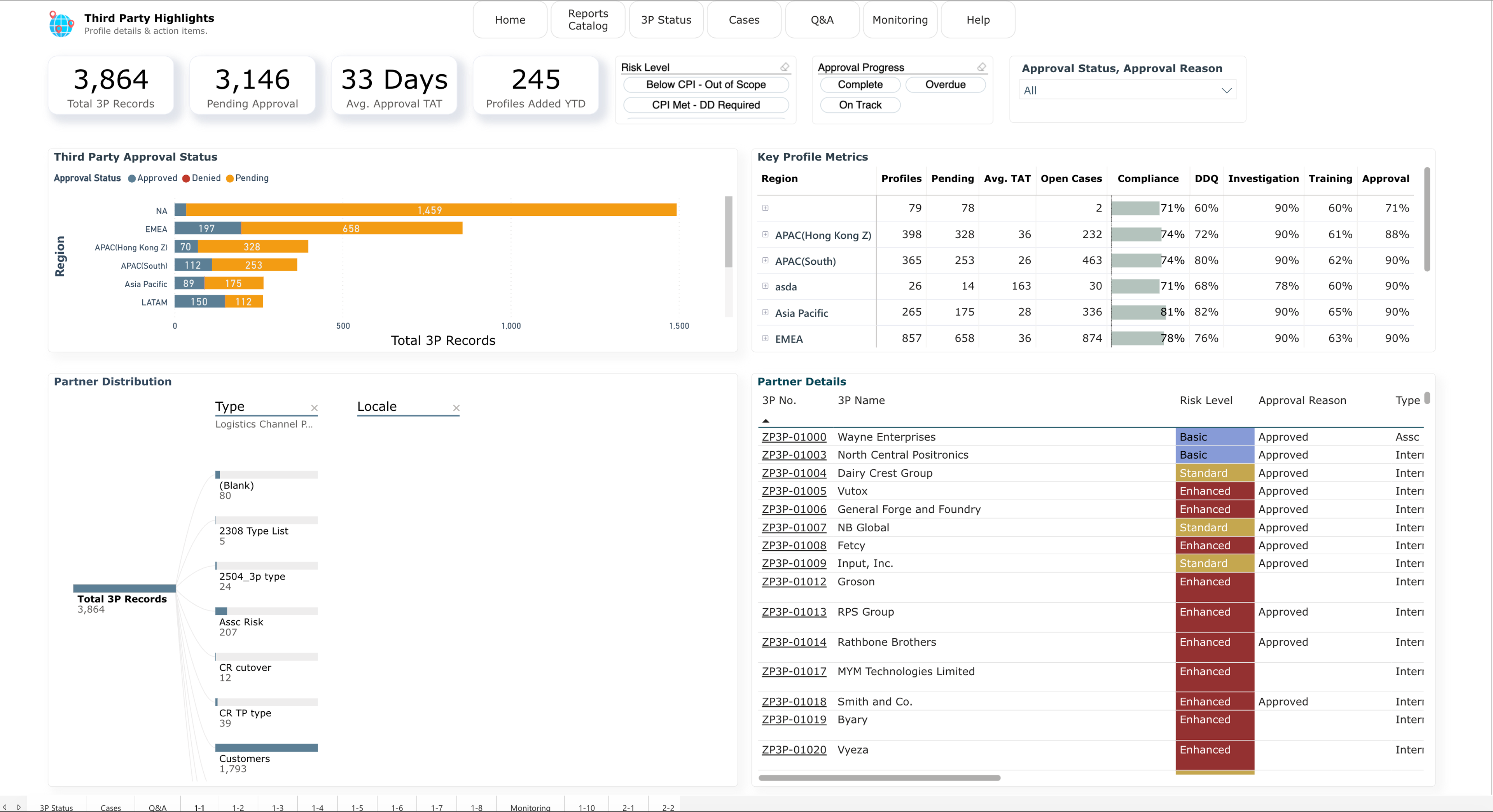 Diligent Third Party Manager Application screenshot