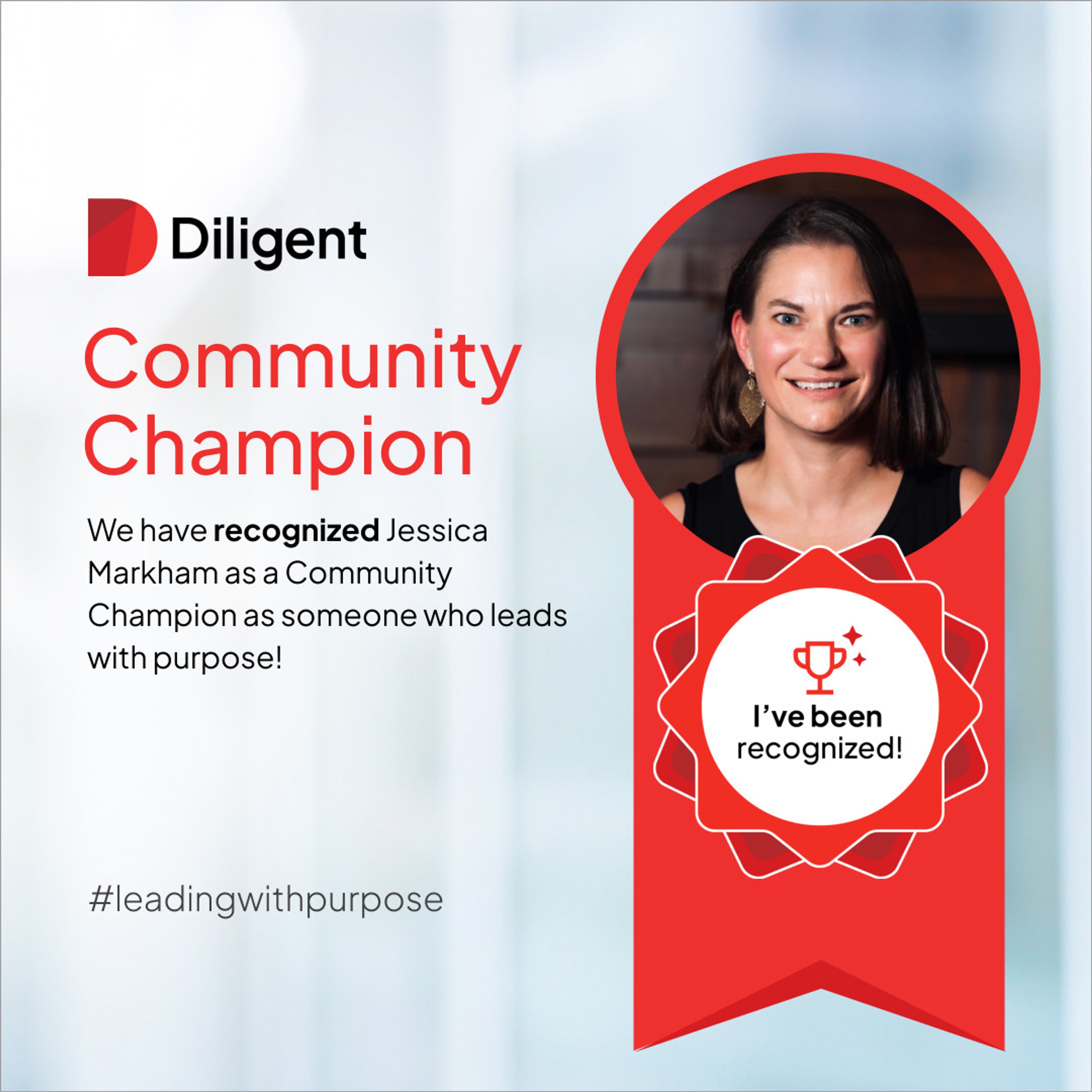 Jessica Markham is Diligent's Community Champion