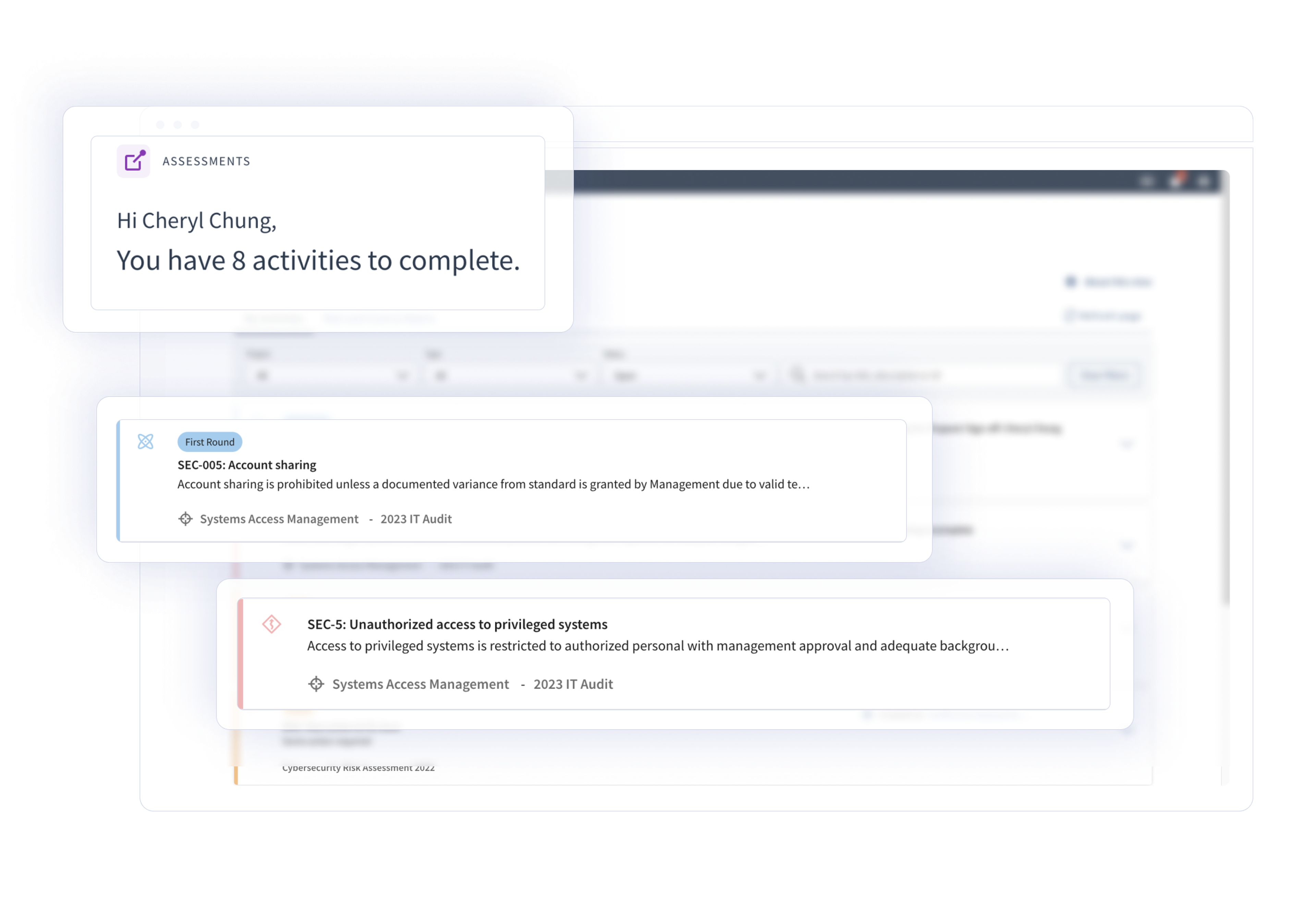 Centralized control over GRC