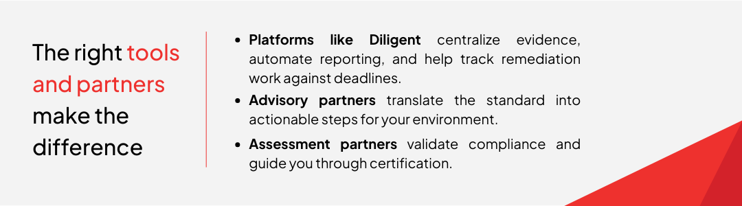 Technology and partners to support CMMC certification