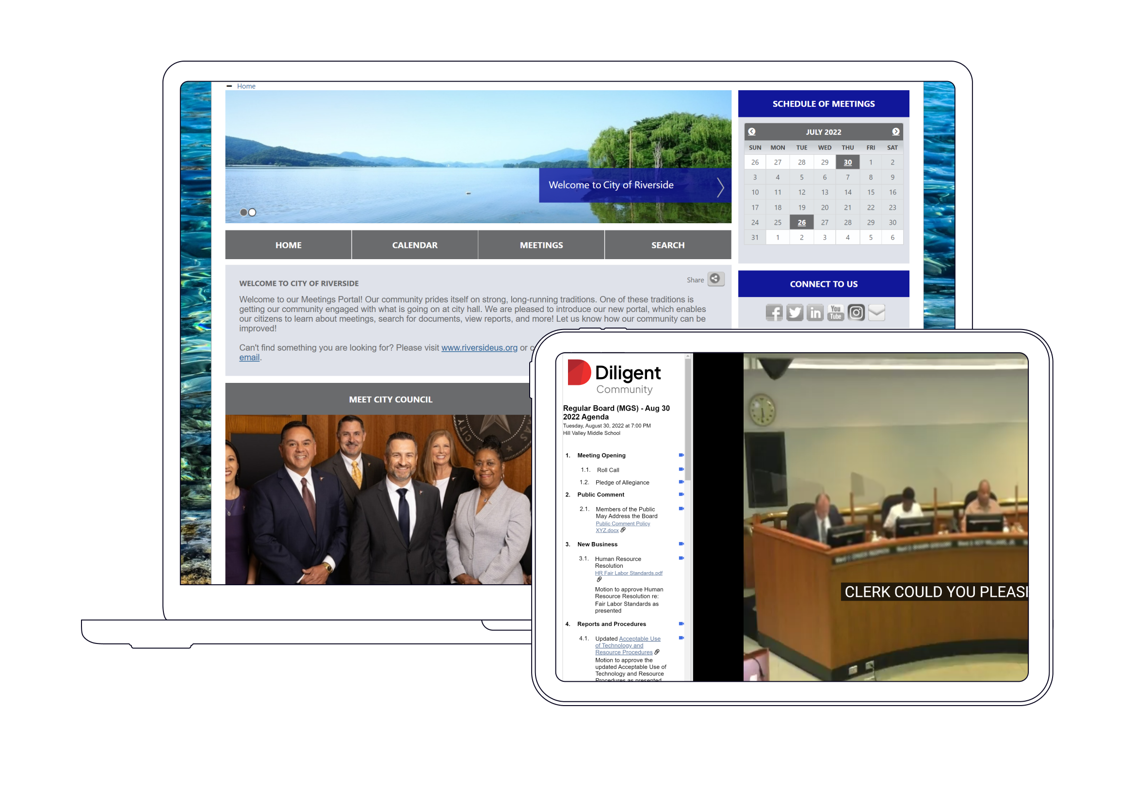 Customizable public portal