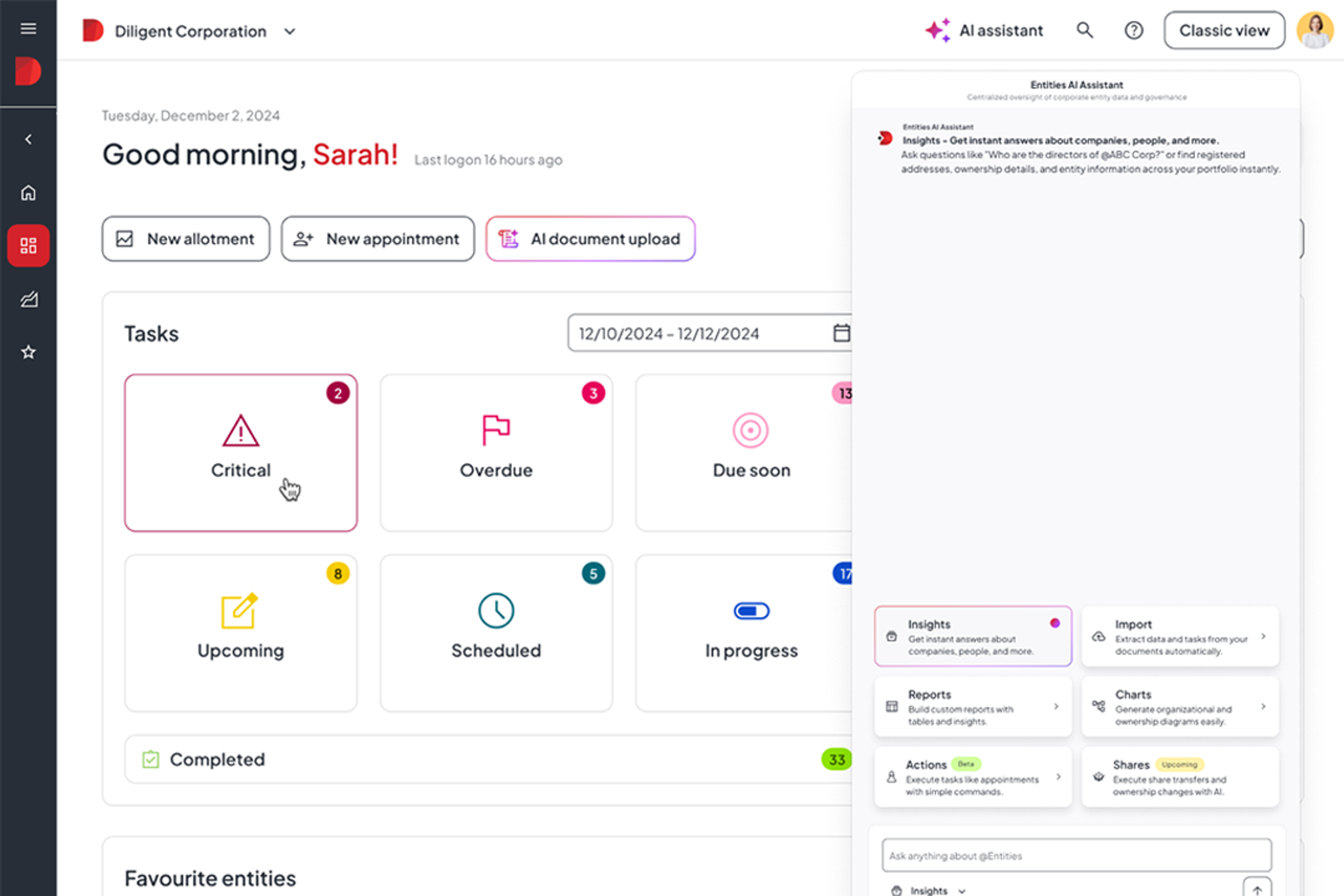 Diligent AI Assistant Microsoft Teams app