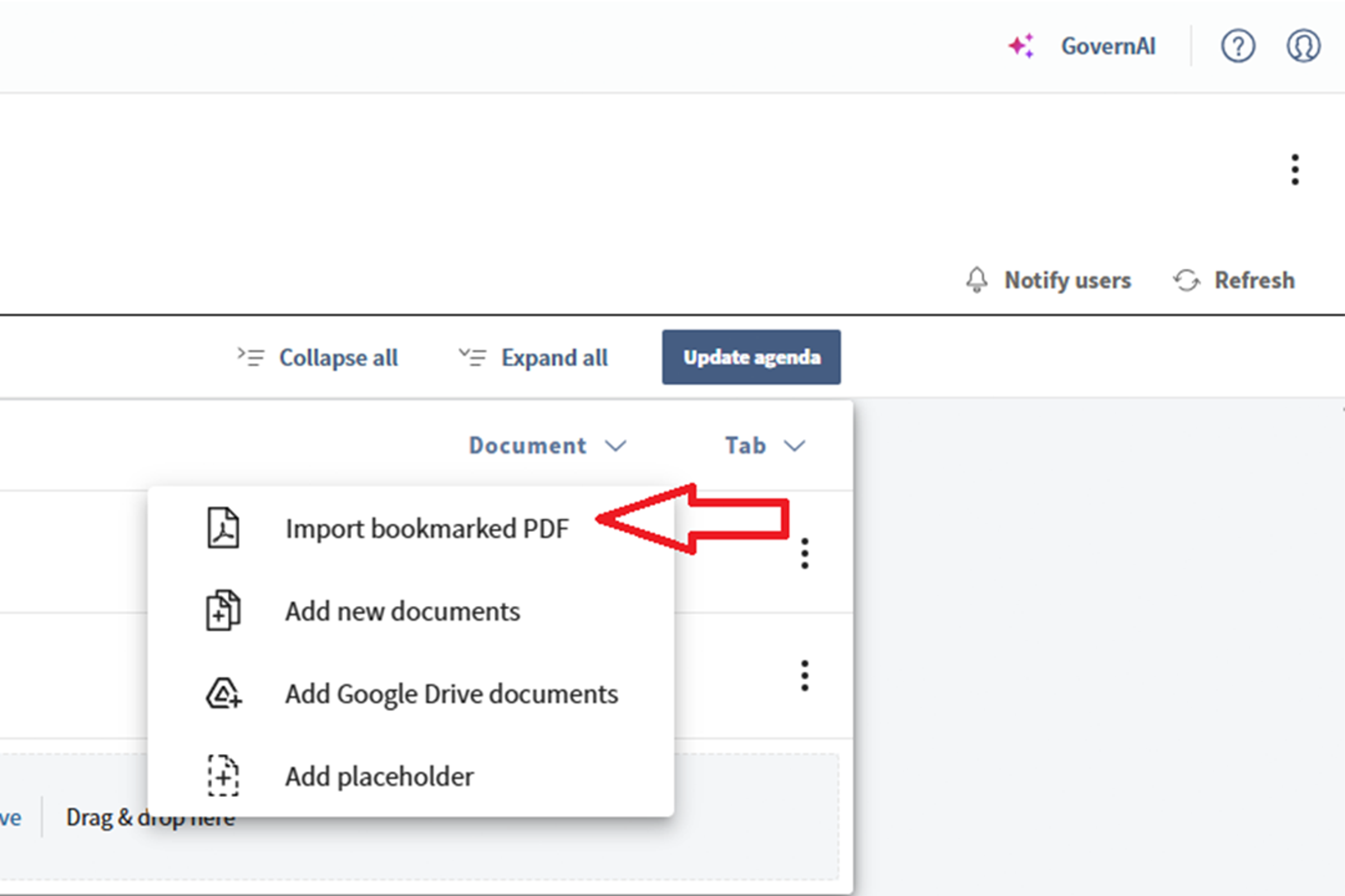 Diligent boards import bookmarked PDFs